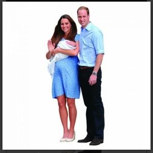 ROYAL FAMILY LIFE SIZE CARDBOARD CUTOUT FREE SHIPPING!!!